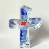 Periwinkle Acrylic Cross - Lauren Dunn - Gaines Jewelers