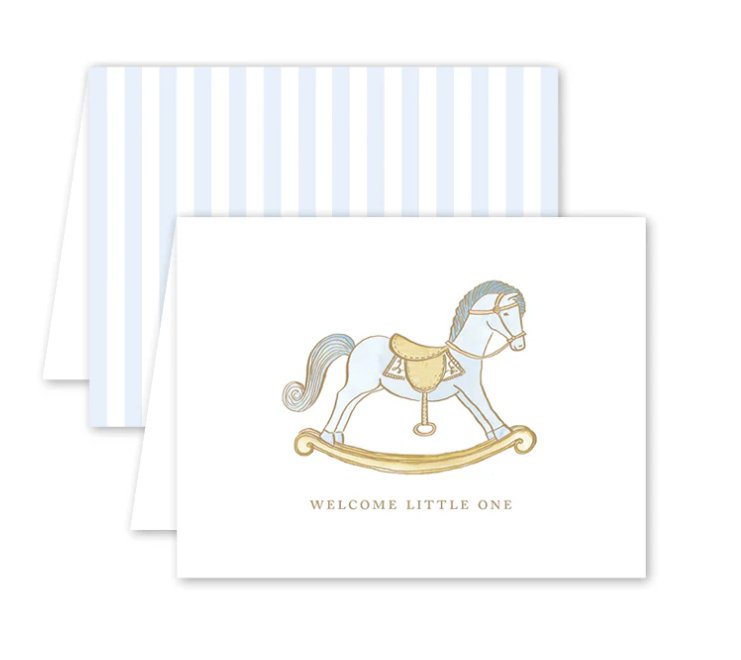 Petit Jouet Cheval Bleu Baby - Dogwood Hill - Gaines Jewelers