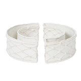 Petite Parterre Garden Whitewash Berry & Thread Half Circle Vase Set of 2 - Juliska - Gaines Jewelers