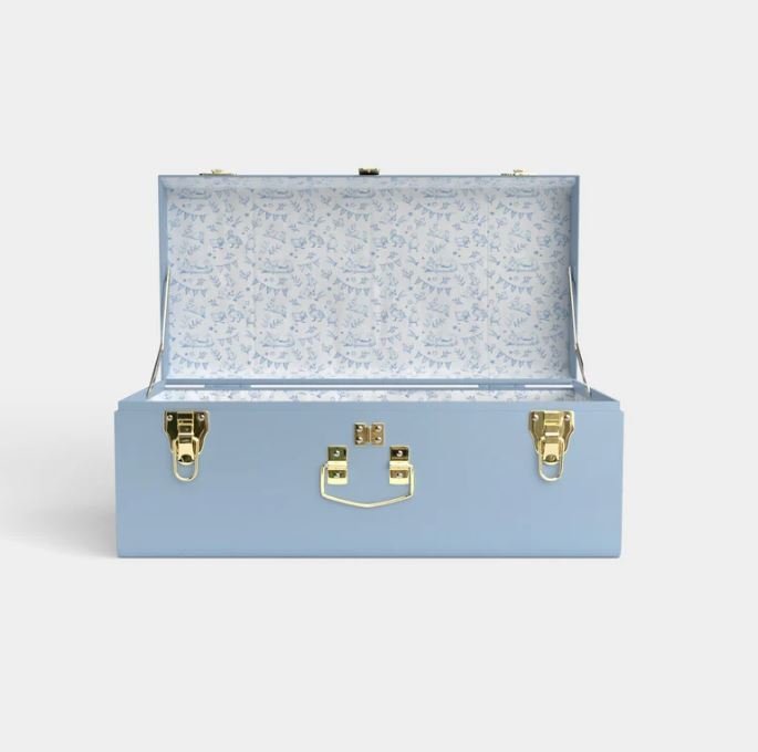 Petite Trunk Blue "Thank Heaven for Little Boys" - Petite Keep - Gaines Jewelers