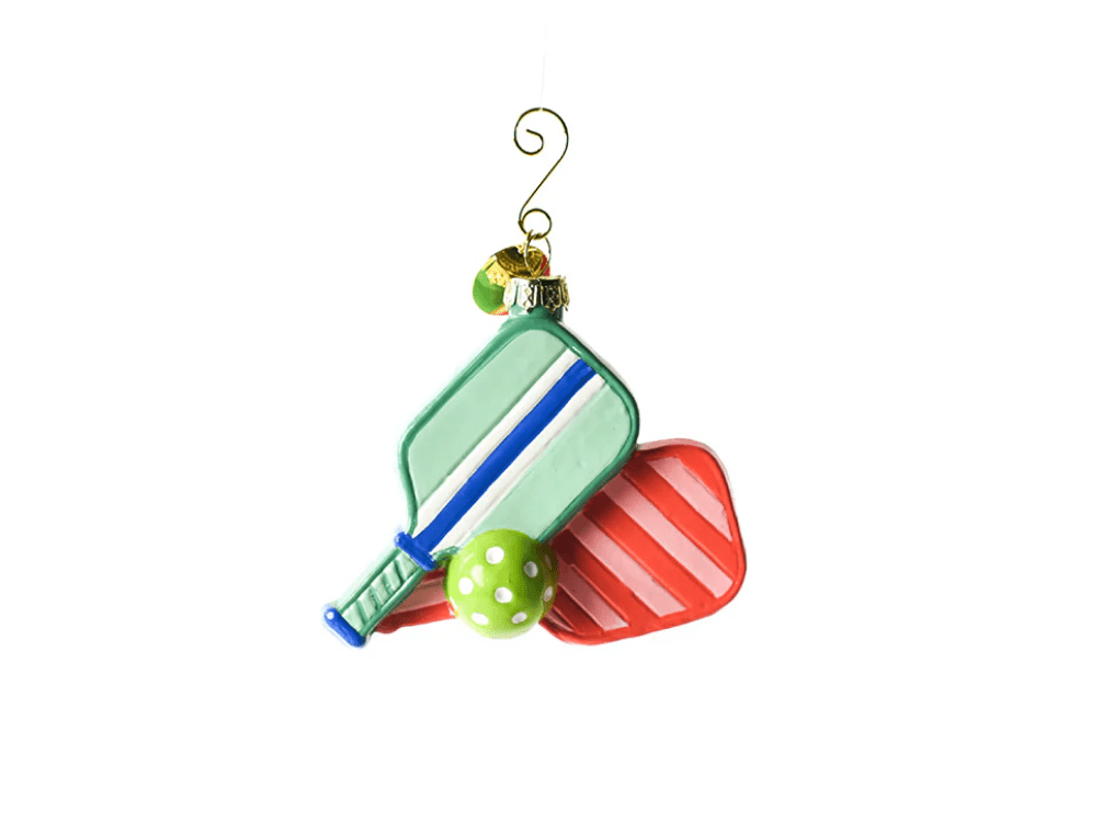 Pickleball Shaped Ornament - Coton Colors - Gaines Jewelers