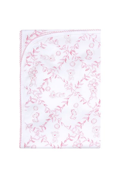 Pink Bears Trellace Blanket - Gaines Jewelers