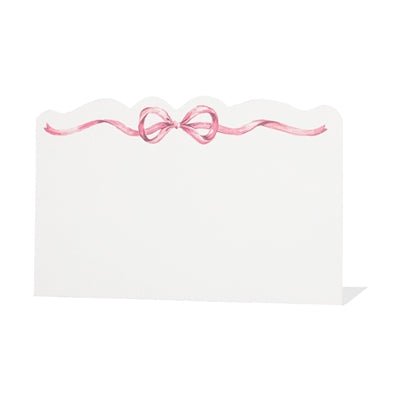 Pink Bow Place Card - Hester & Cook - Gaines Jewelers