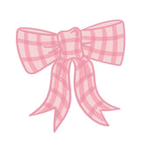 Pink Gingham Bow Big Attachment - Coton Colors - Gaines Jewelers