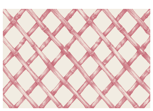 Pink Lattice Placemat - Hester & Cook - Gaines Jewelers