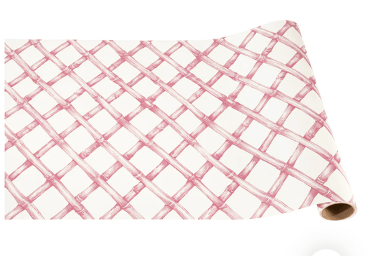 Pink Lattice Stripe Runner - Hester & Cook - Gaines Jewelers