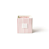 Pink Skinny Stripe Medium Mini Nesting Cube - Happy Everything - Gaines Jewelers