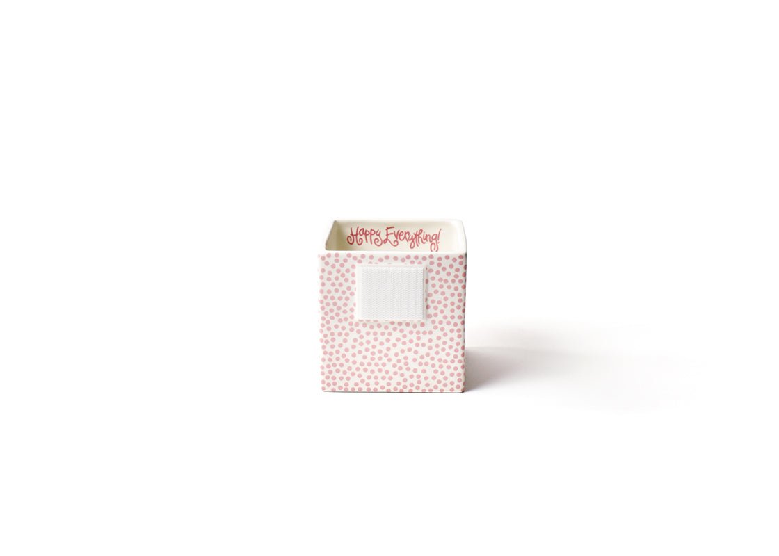 Pink Small Dot Mini Nesting Cube Small - Happy Everything - Gaines Jewelers