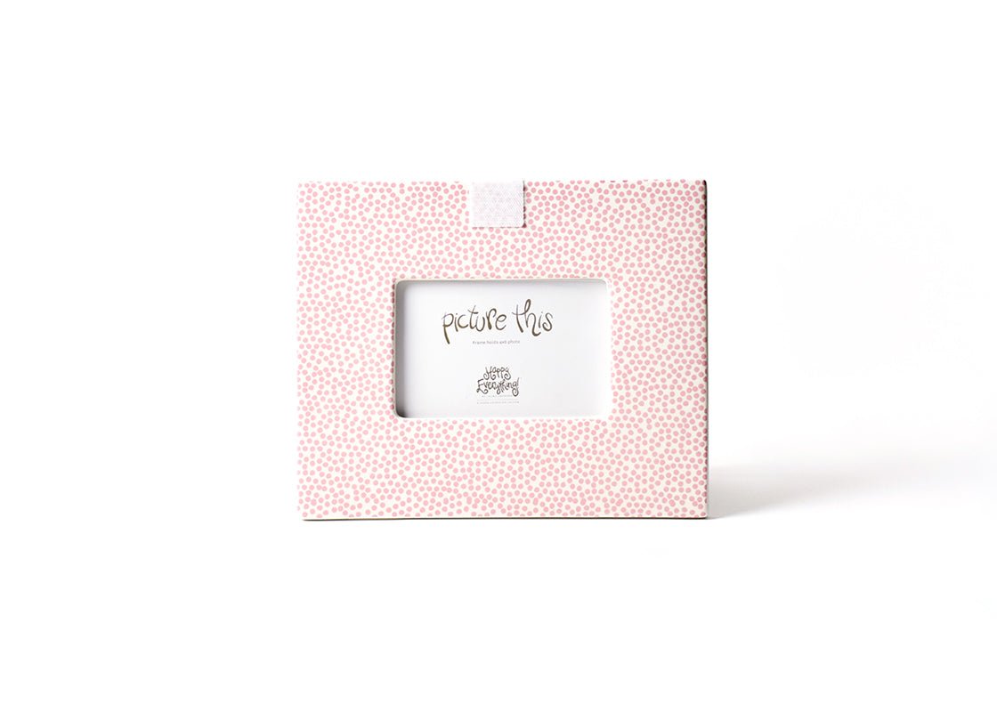Pink Small Dot Mini Rectangle Frame - Happy Everything - Gaines Jewelers