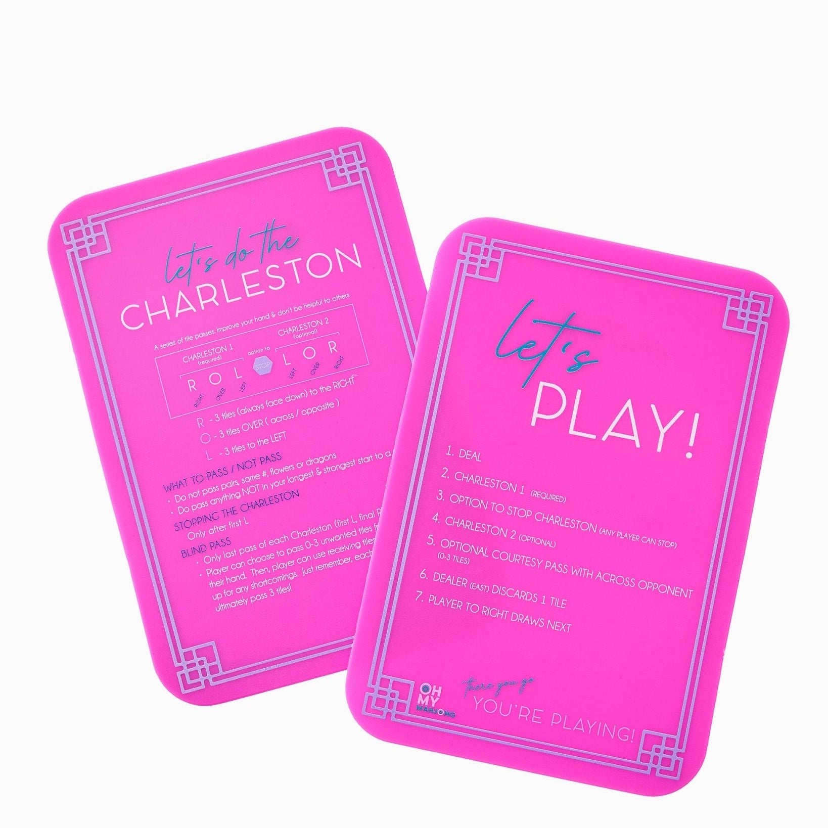 Pink Tile Shufflers - Oh My Mahjong - Gaines Jewelers