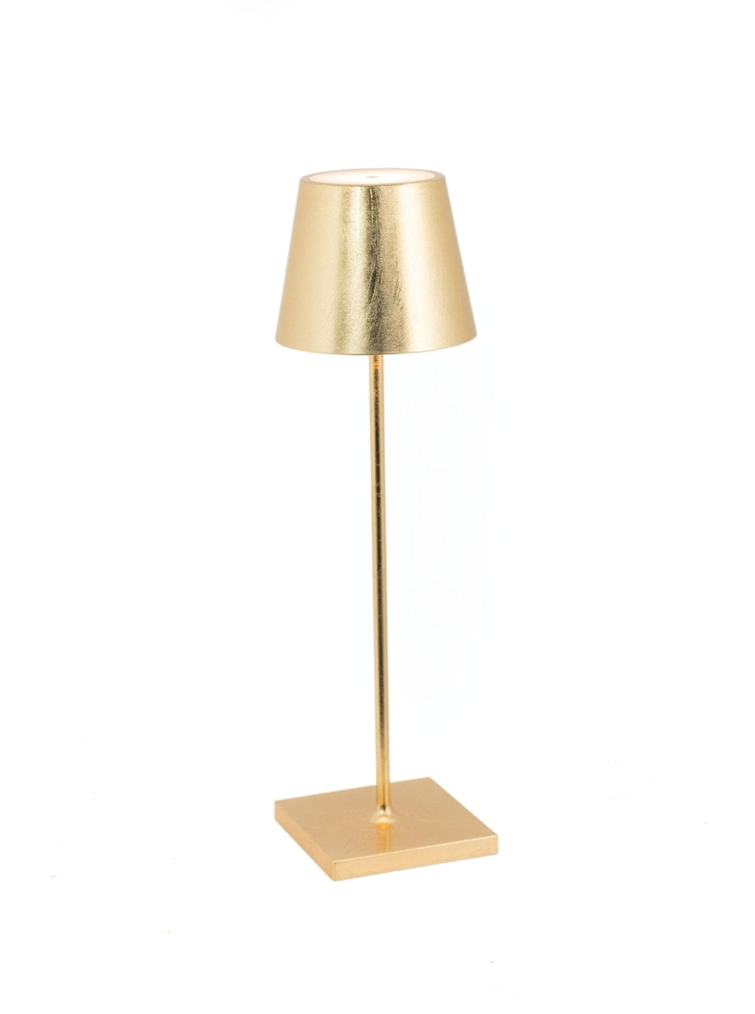 Poldina Pro Gold Leaf Table Lamp - Zafferano - Gaines Jewelers