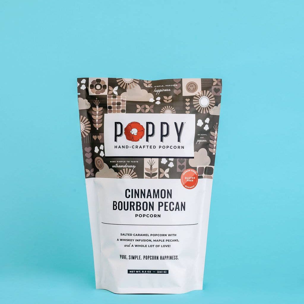 Poppy Hand-Crafted Popcorn - Cinnamon Bourbon Pecan Popcorn - Gaines Jewelers
