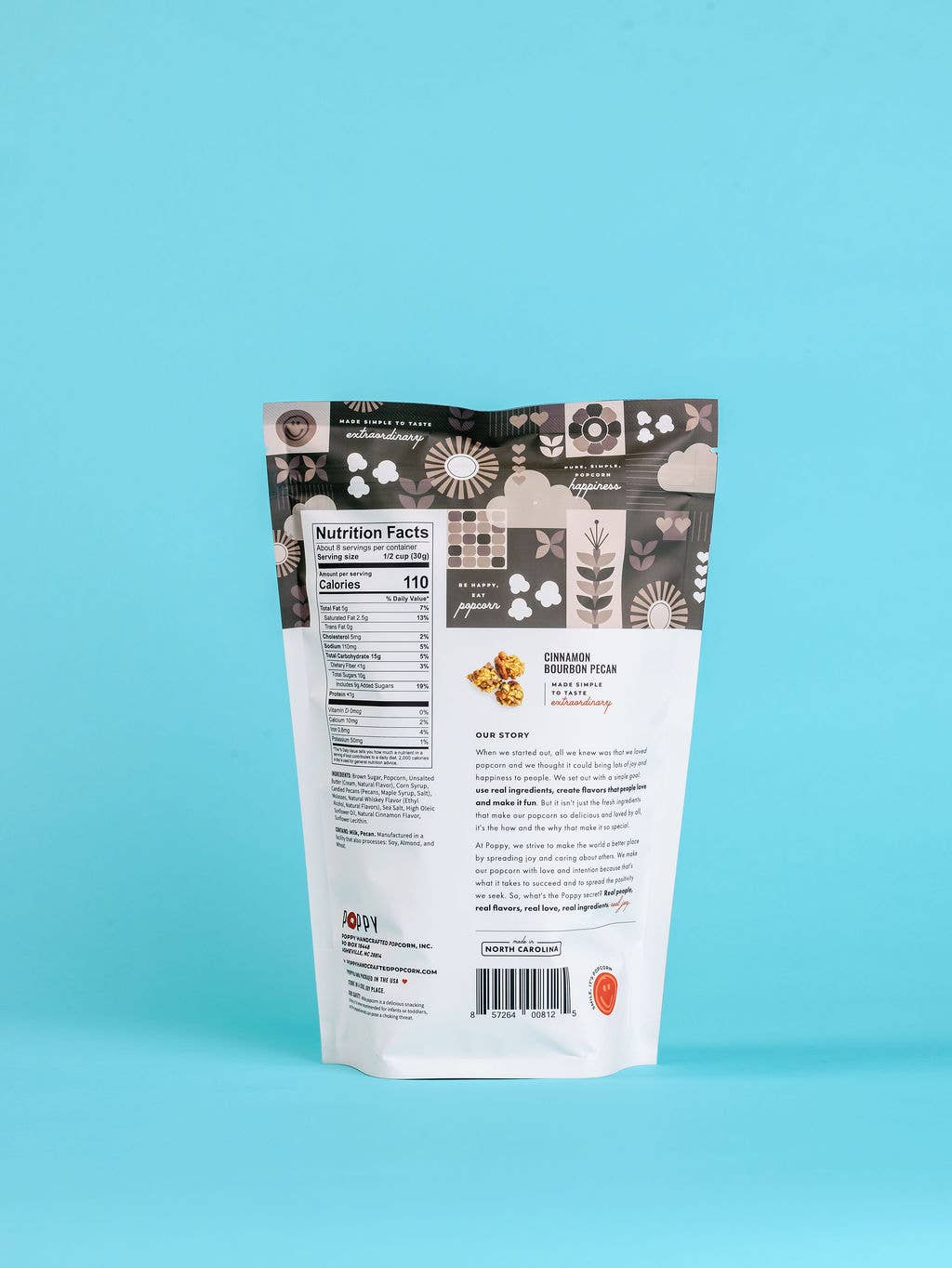Poppy Hand-Crafted Popcorn - Cinnamon Bourbon Pecan Popcorn - Gaines Jewelers