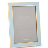 Powder Blue Enamel & Gold 5x7 Frame - Addison Ross - Gaines Jewelers