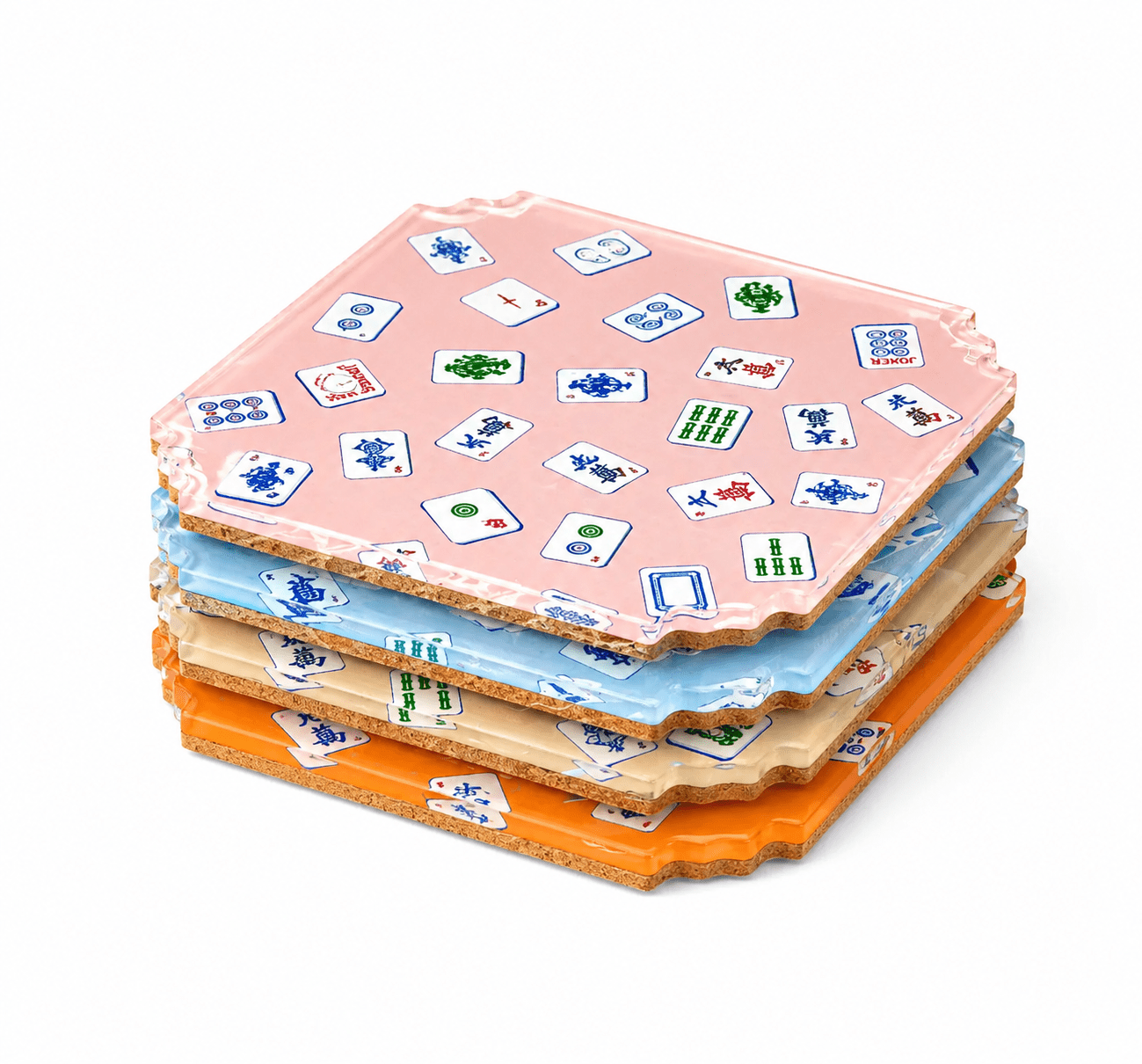 Preppy Mahjong Boxed Coaster Set - Maven Home - Gaines Jewelers