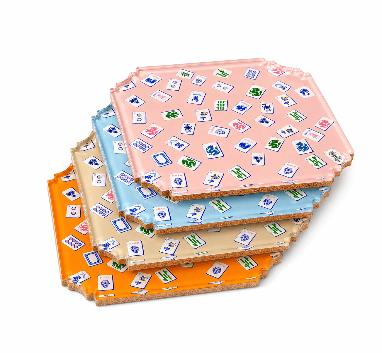 Preppy Mahjong Boxed Coaster Set - Maven Home - Gaines Jewelers