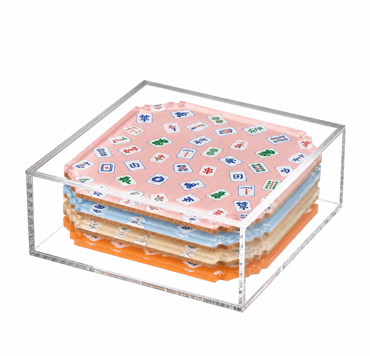 Preppy Mahjong Boxed Coaster Set - Maven Home - Gaines Jewelers