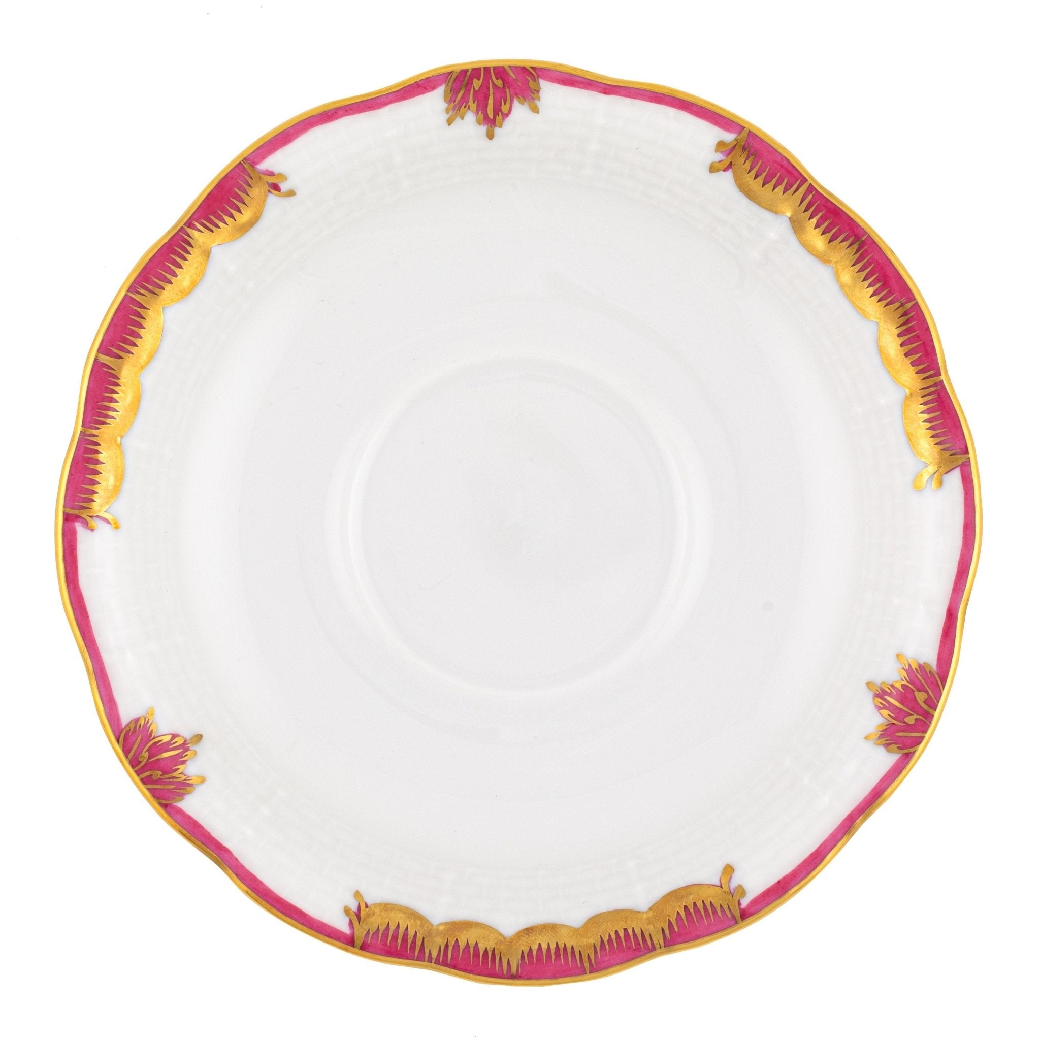 Princess Victoria Raspberry Tea Saucer - Gaines Jewelers