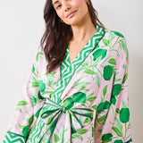 Printfresh - Lime Zest - Satin Robe - Pink Salt - Gaines Jewelers