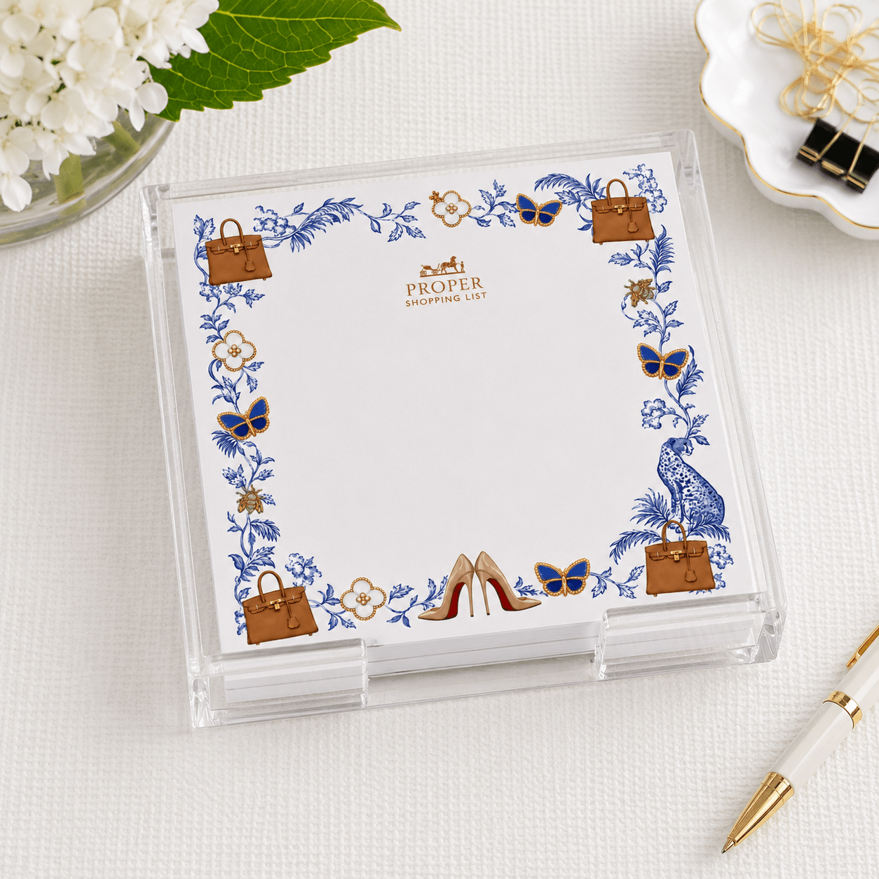 Proper List Notepaper in Acrylic Holder - Maven Home - Gaines Jewelers