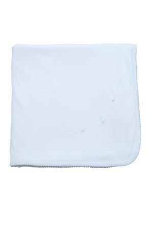 Proper Pima Baby Blanket- Blue - Gaines Jewelers