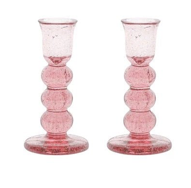 Provence 5" Candlestick Set of 2 - Blush - Juliska - Gaines Jewelers