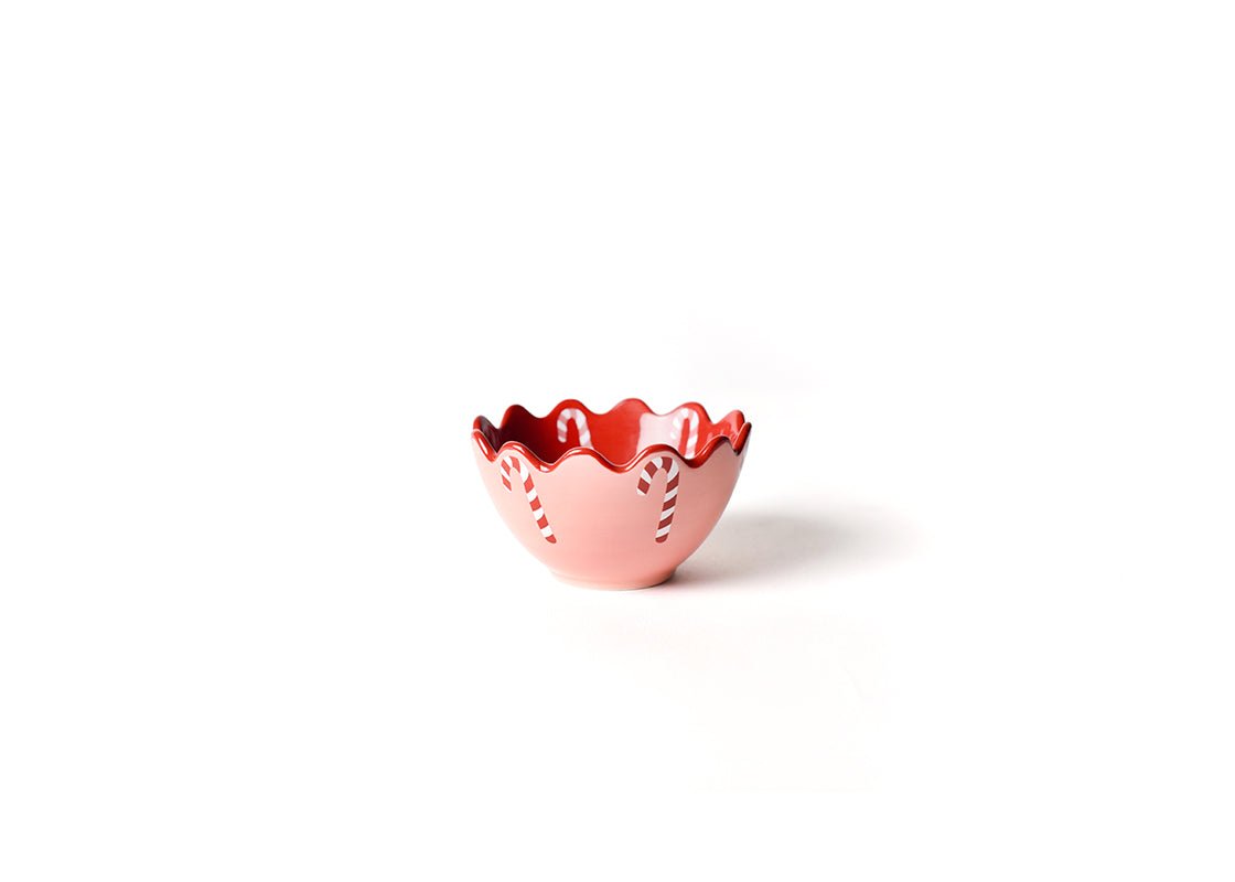 Provence Candy Cane Scalloped Appetizer Bowl - Coton Colors - Gaines Jewelers