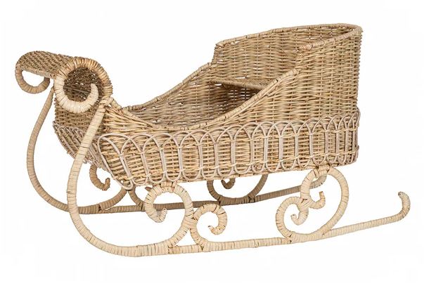 Provence Rattan Sleigh - Whitewash - Juliska - Gaines Jewelers
