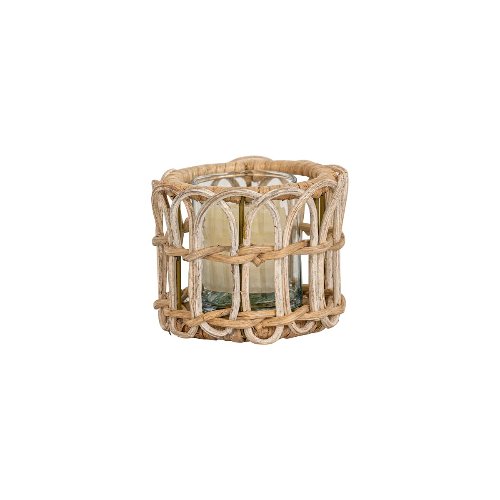 Provence Rattan Tealight - Gaines Jewelers