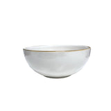 * Puro All Purpose Bowl White with Gold - Juliska - Gaines Jewelers