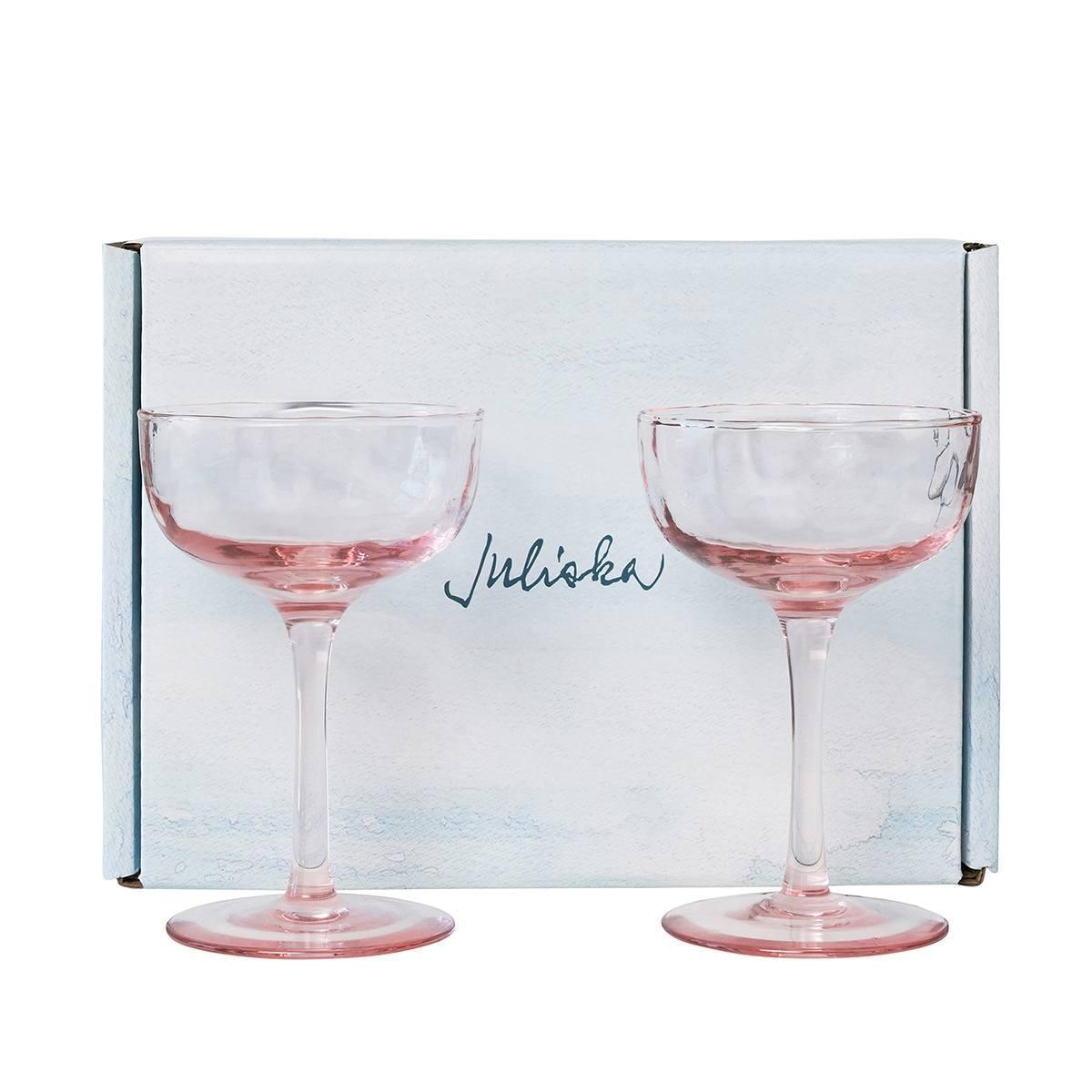 Puro Cocktail Coupe Set of 2 - Blush - Juliska - Gaines Jewelers