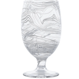 Puro Marbled Goblet - White - Juliska - Gaines Jewelers