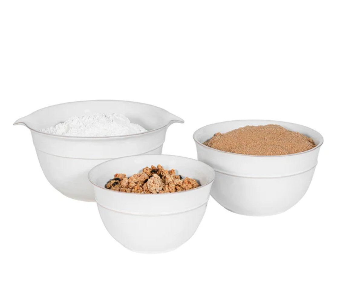 Puro Nesting Serving Bowl Set/3pc - Whitewash - Juliska - Gaines Jewelers