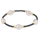 Purpose admire pearl 8mm faceted hematite bracelet- enewton - Gaines Jewelers