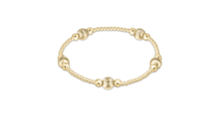 Purpose Dignity 6mm Bead Bracelet - Gold - enewton - Gaines Jewelers