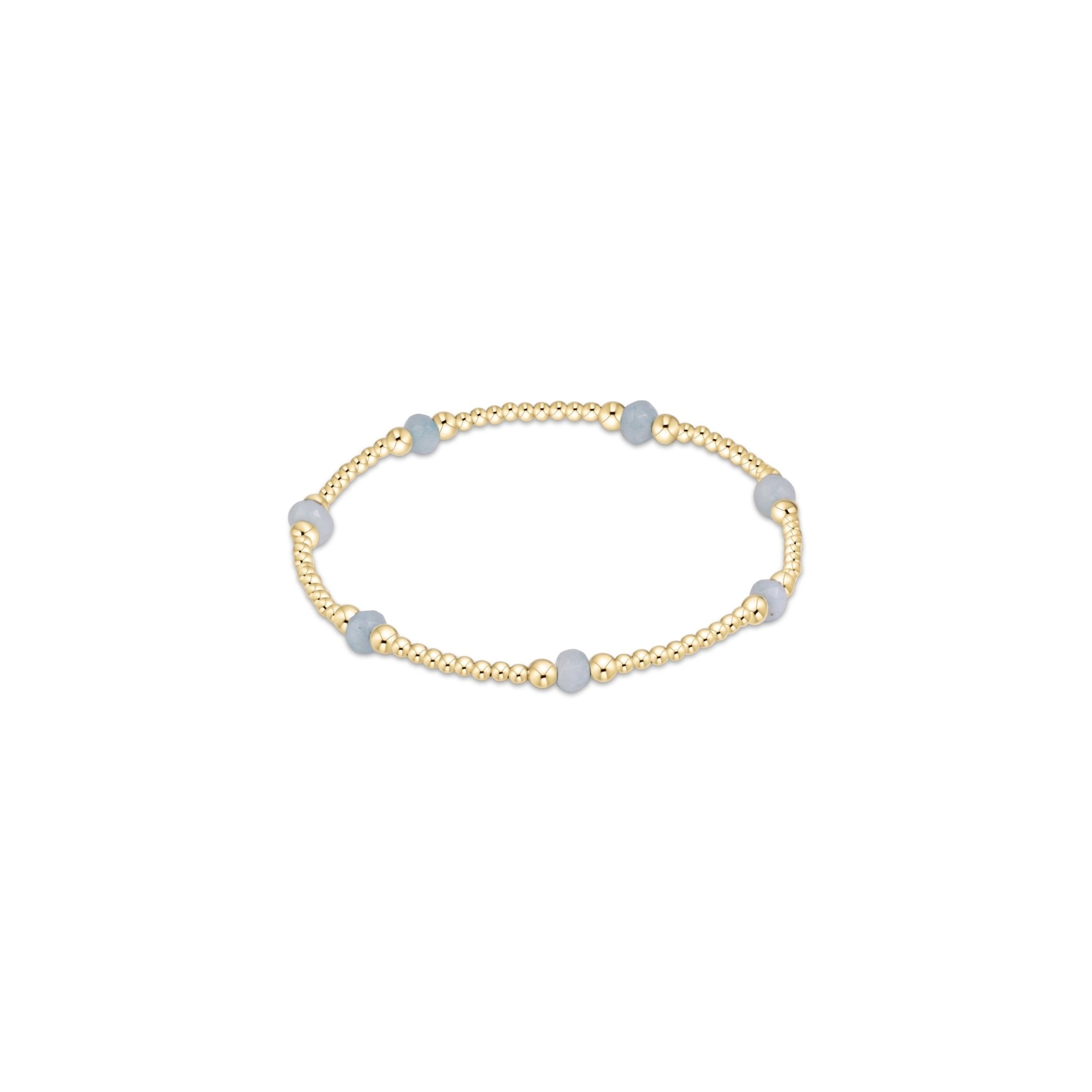 Purpose Gemstone 4mm Bracelet - Aquamarine - Enewton - Gaines Jewelers