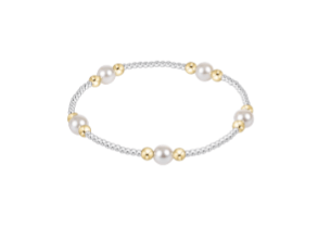 Purpose Pearl 6mm Bead Bracelet - Mixed Metal - enewton - Gaines Jewelers