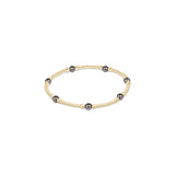 Purpose Pearl Dark Grey 4mm Gold Bracelet - Enewton - Gaines Jewelers