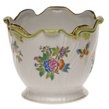 Queen Victoria Ribbed Multicolor Cachepot - Herend - Gaines Jewelers