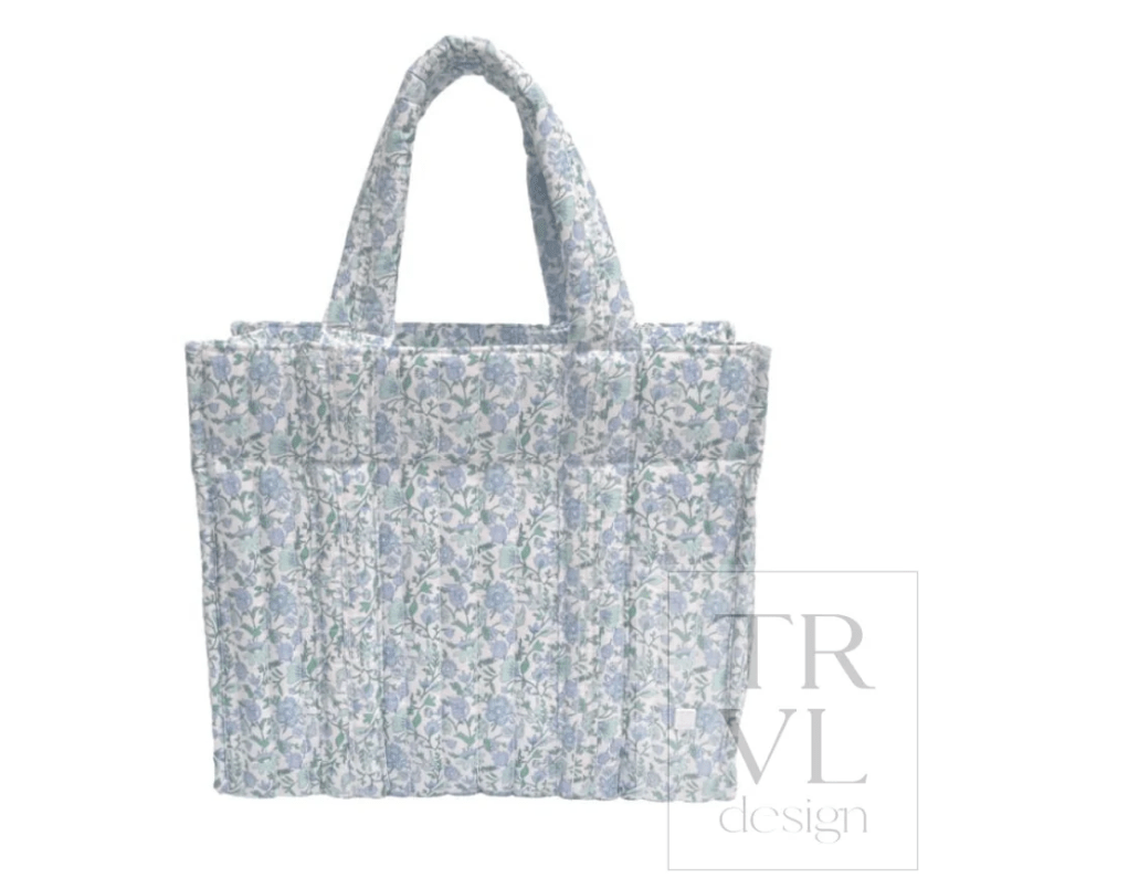Quilted Mini Go Go Tote - Hamptons Floral - TRVL design - Gaines Jewelers