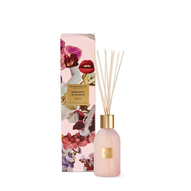 Radiance In Bloom 8.4 oz. Diffuser - Glasshouse Fragrances - Gaines Jewelers