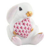 Raspberry Bunny with Heart - Herend - Gaines Jewelers