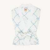 Ready or Not Robe Women Medium - Buckhead Blue Belle Meade Bow with Worth Avenue White - The Beaufort Bonnet Company - Gaines Jewelers