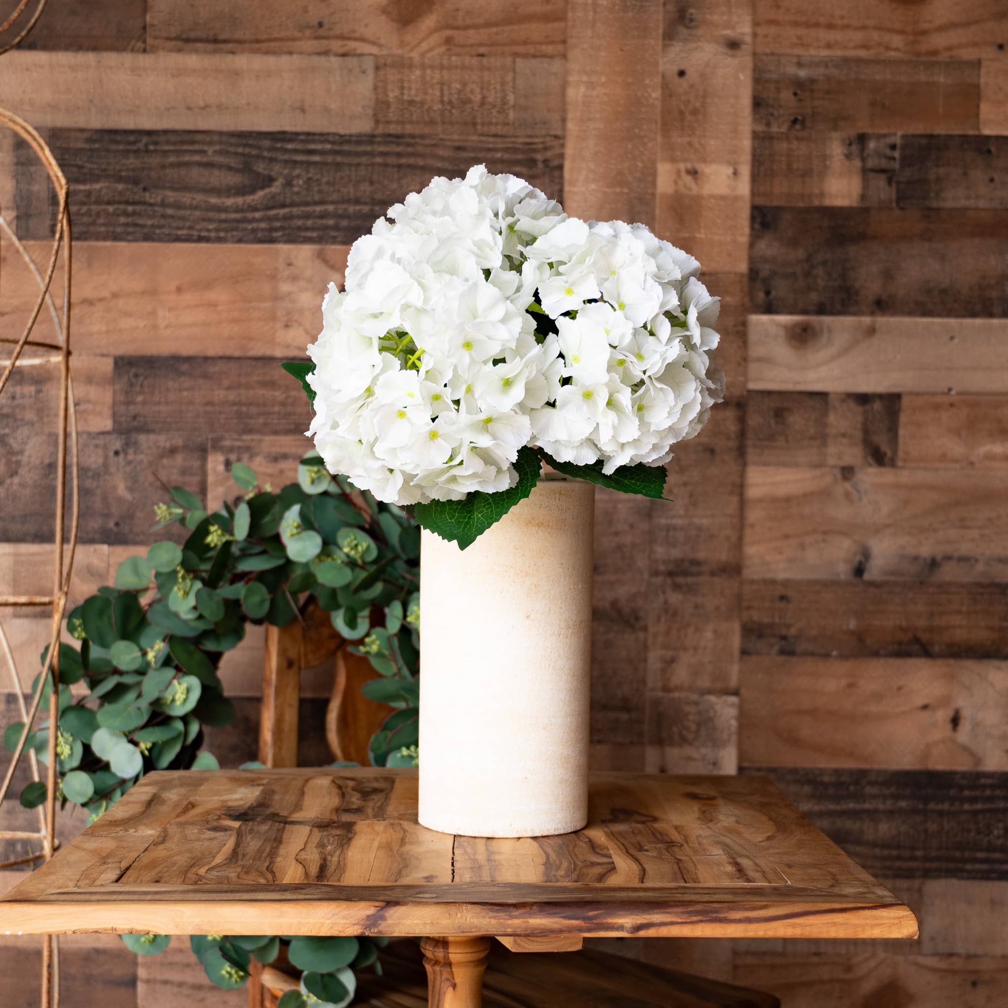 Real Touch Hydrangea - 20 Inch - Fresh White - Mills Floral Company - Gaines Jewelers