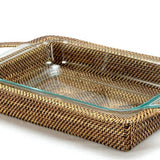 Rectangular Casserole Basket with Pyrex, 2 Qt Baker - Gaines Jewelers