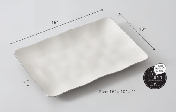 Rectangular Tray Thin & Simple Silver - Pampa Bay - Gaines Jewelers