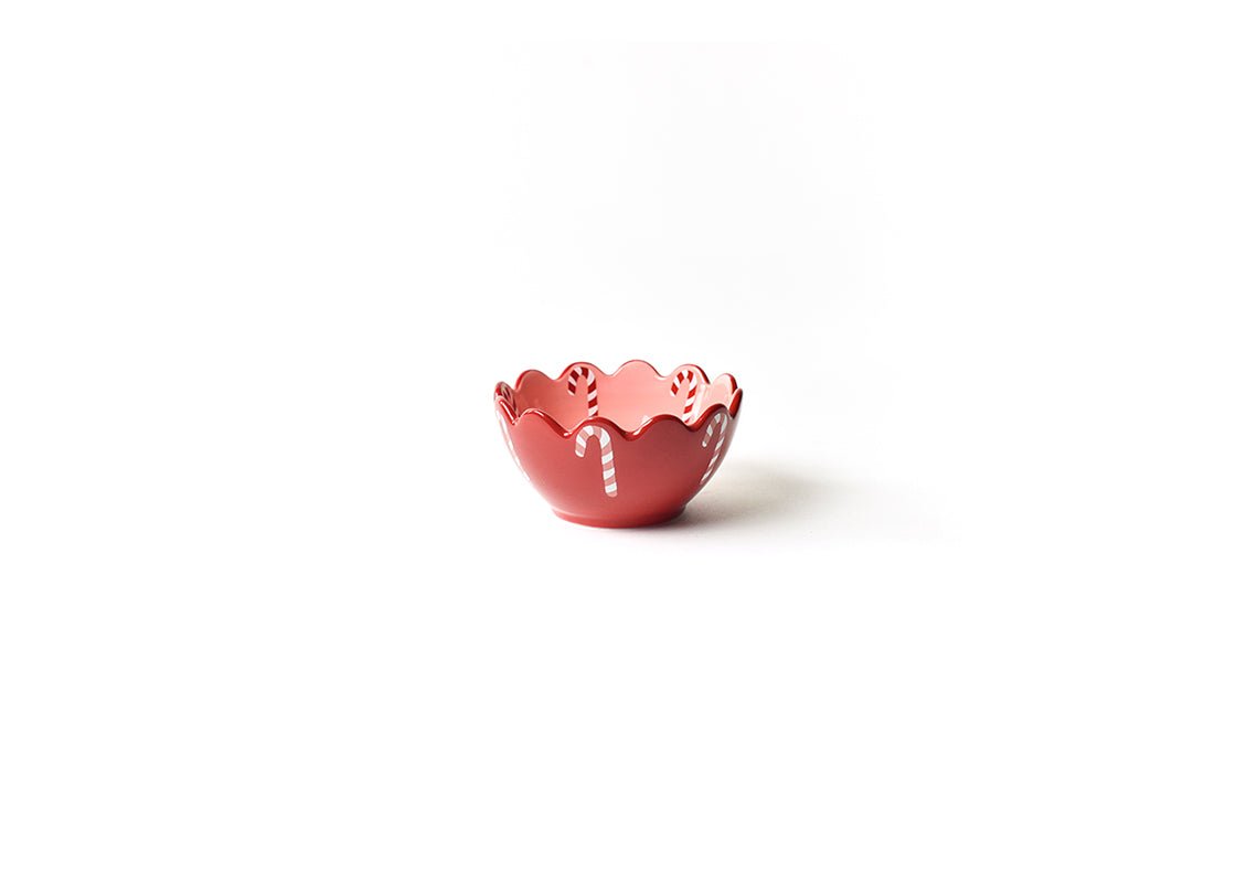 Red Candy Cane Scalloped Dipping Bowl - Coton Colors - Gaines Jewelers