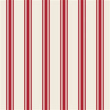 Red Linen Stripe Cocktail Napkin - Pack of 20 - Hester & Cook - Gaines Jewelers