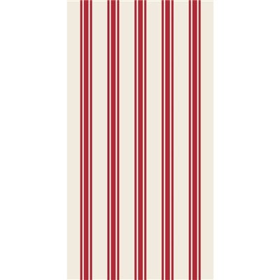 Red Linen Stripe Guest Napkin - Pack of 16 - Hester & Cook - Gaines Jewelers