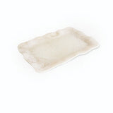 Resin Alabaster Extra Large Rectangular Tray - White Swirl - Beatriz Ball - Gaines Jewelers